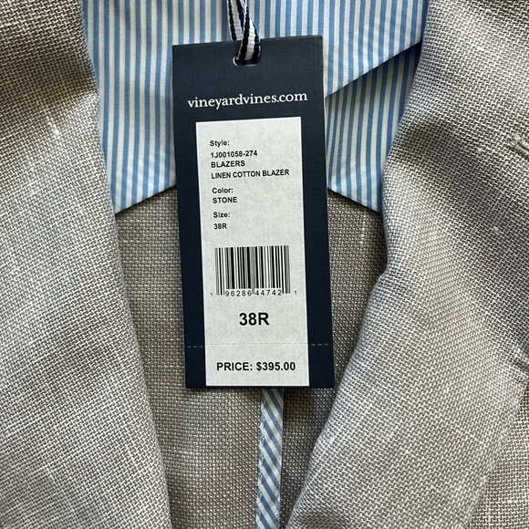Vineyard Vines linen blazer size 38 NWT - Picture 2 of 5